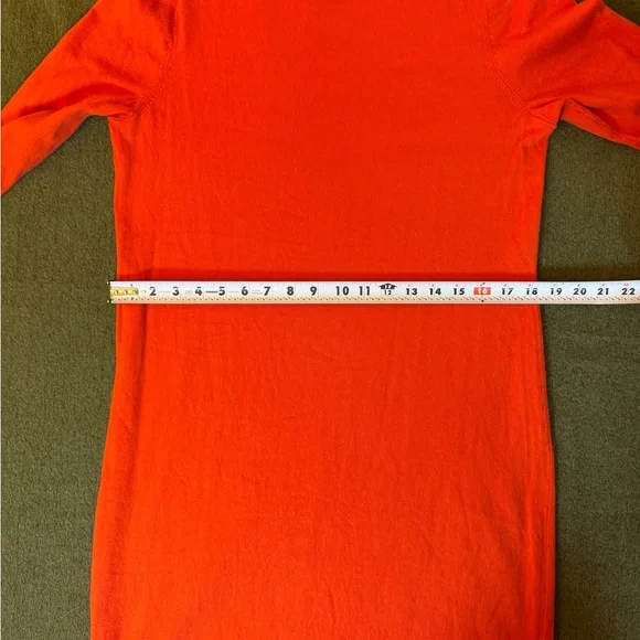 Boden Orange sweater Dress with Striped Sleeves UK 16, US 12 - Picture 10 of 14